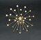 Jeweled Metal Sunburst Wall Mounted Hanging Sculpture Set of 3